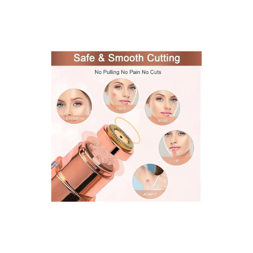 2-in-1 Electric Eyebrow Trimmer & Facial Hair Shaver for Women