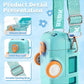 Bus-Shaped Kids Water Bottle – 480ml, Leakproof with Straw, Adjustable Strap, One-Click Open (Age 3+)