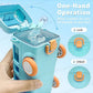 Bus-Shaped Kids Water Bottle – 480ml, Leakproof with Straw, Adjustable Strap, One-Click Open (Age 3+)