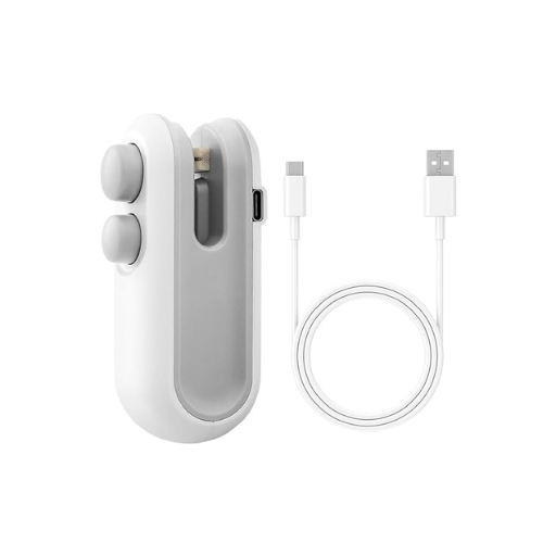 2-in-1 Mini Heat Sealer & Cutter – Portable Bag Sealing Machine for Snacks, Pantry Storage & Food Freshness | Compact, Easy-Use, High-Efficiency Freshness Locking Tool