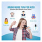 Mini Karaoke Machine with Wireless Mic for Kids | Portable Bluetooth, USB Connectivity Speaker with LED Lights & Music | Fun Singing Toy for Girls & Boys 4-12 Years | Set of 1