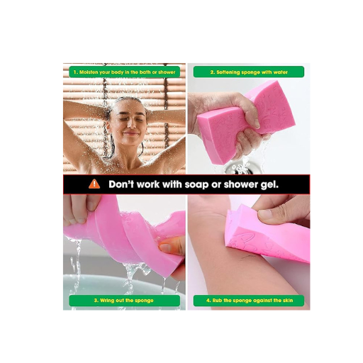 Painless Exfoliating Sponge | Soft Dead Skin Remover for Kids & Adults