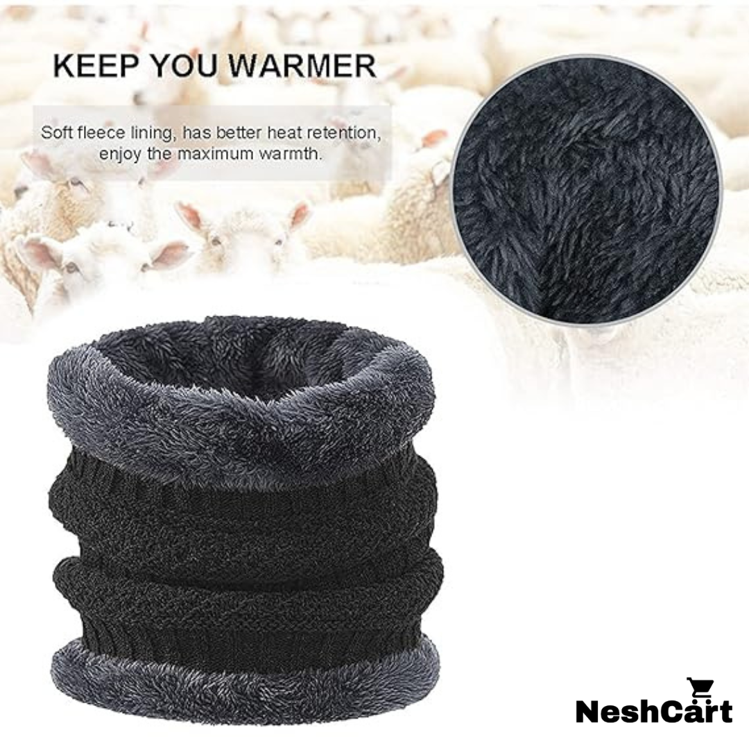 Unisex Winter Hat and Scarf Set | Ultimate Thermal Skull Cap & Neck Gaiter for Cold Weather | Best Outdoor Sports Gear