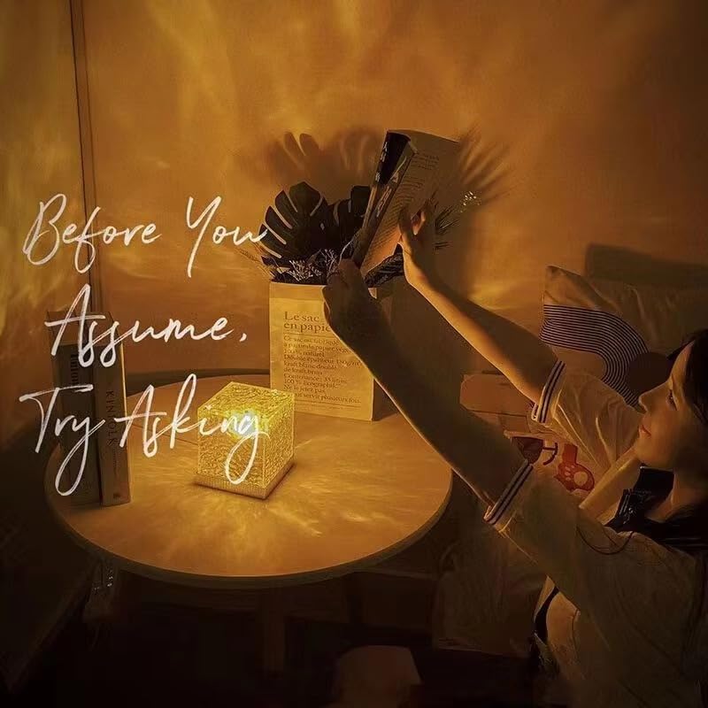 Diwali Decoration Light: Romantic Ocean Wave Projector | LED Water Ripple Lamp | Festive Bedroom & Living Room Decor