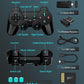 Wireless Retro Video Game Console – 1080p HDMI Output, Dual Controllers, 64GB, 9 Emulators, Plug & Play Gaming Stick