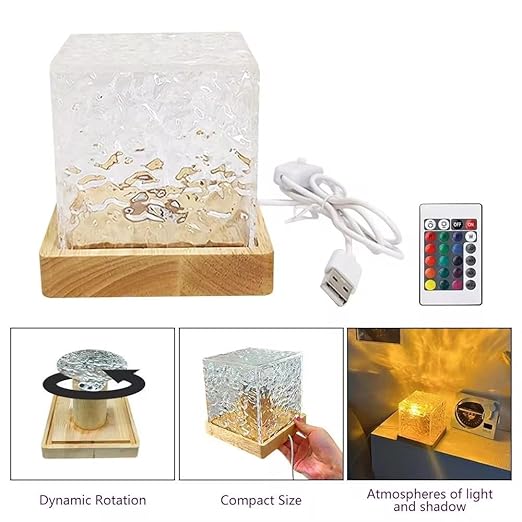 Diwali Decoration Light: Romantic Ocean Wave Projector | LED Water Ripple Lamp | Festive Bedroom & Living Room Decor