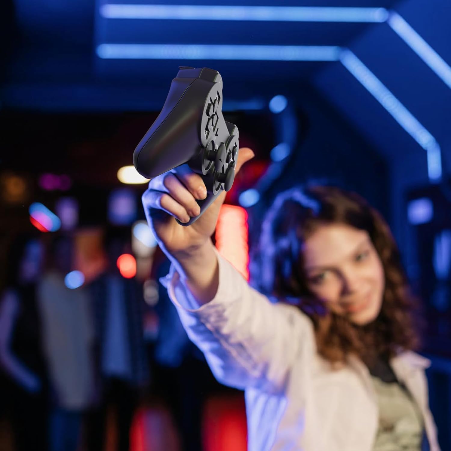 Wireless Retro Video Game Console – 1080p HDMI Output, Dual Controllers, 64GB, 9 Emulators, Plug & Play Gaming Stick