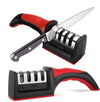 4 in1 Stainless Steel Kitchen Knife Sharpener with 4 Stage Sharpening Slots