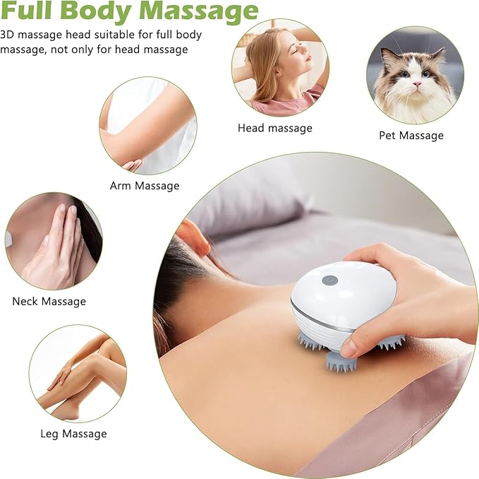 Scalp Massage, Electric Scalp Massager (MultiColor), Hair Massager For Hair Growth, Body Massager