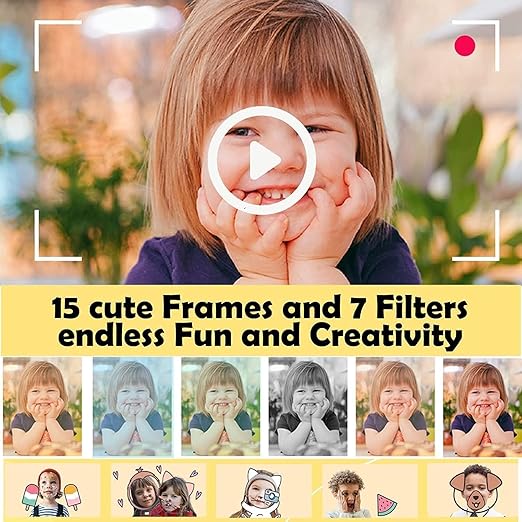 Kids Toy Camera for Girls Boys 13MP 1080P HD Digital Video Camera for Toddler, Christmas Birthday Gifts for 4+ to 10 Years Old Children - Multicolor