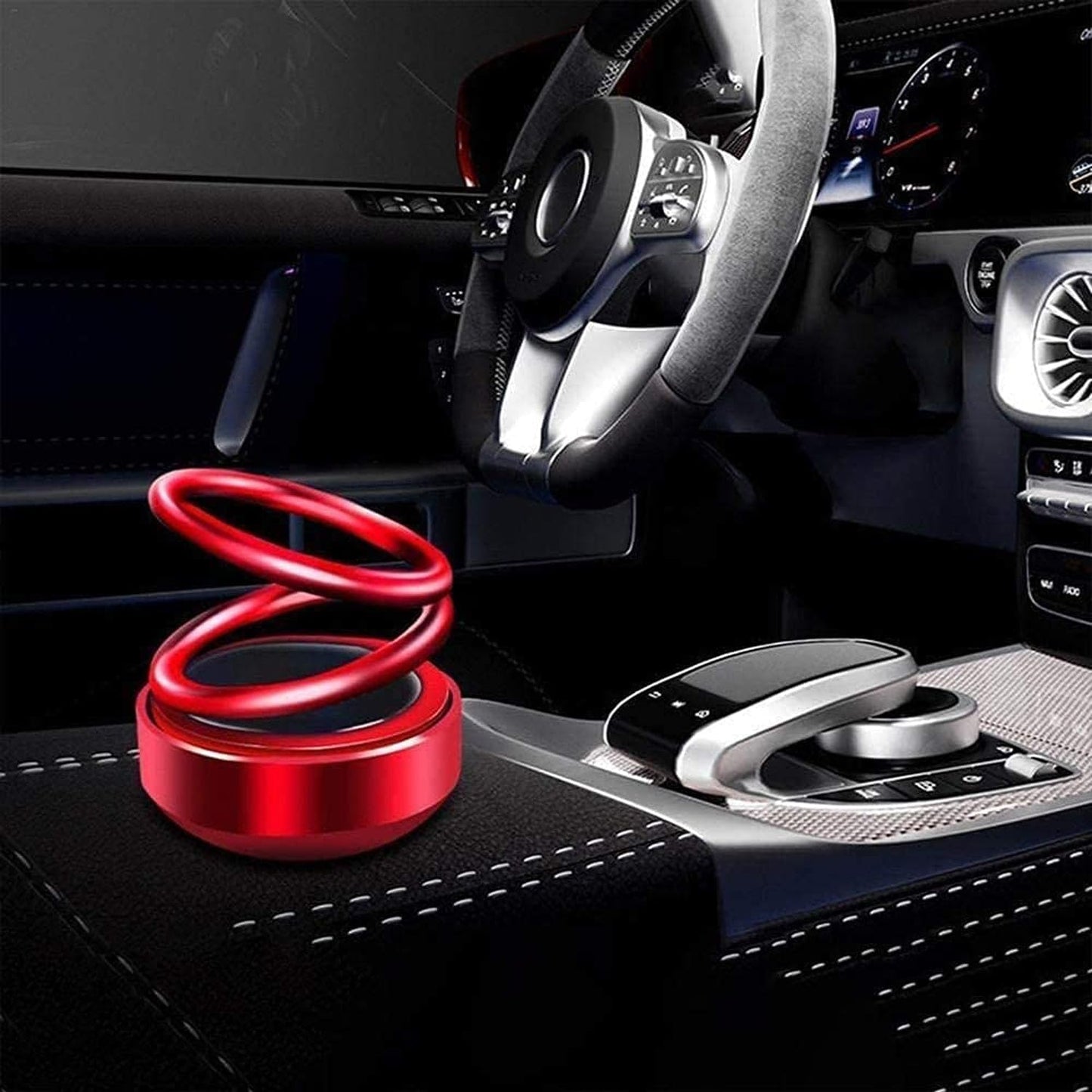 Solar Car Aroma Diffuser – 360° Rotating Solar Powered Air Freshener