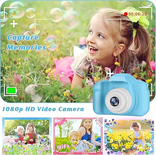 Kids Toy Camera for Girls Boys 13MP 1080P HD Digital Video Camera for Toddler, Christmas Birthday Gifts for 4+ to 10 Years Old Children - Multicolor