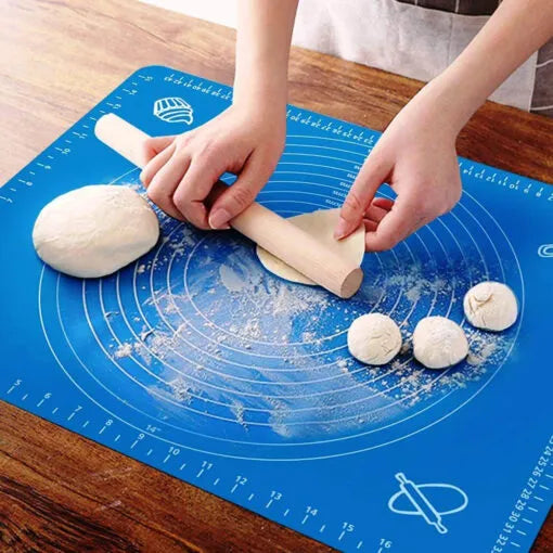 Premium Silicone Roti & Chapati Mat (40 x 50 cm) – Non-Stick, Heat-Resistant Baking and Rolling Surface for Dough & Pastry Prep