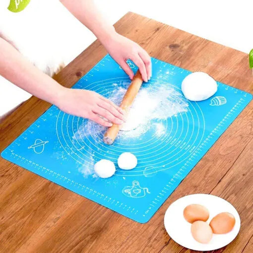 Premium Silicone Roti & Chapati Mat (40 x 50 cm) – Non-Stick, Heat-Resistant Baking and Rolling Surface for Dough & Pastry Prep