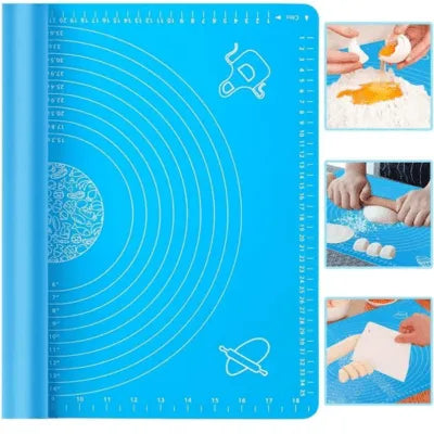 Premium Silicone Roti & Chapati Mat (40 x 50 cm) – Non-Stick, Heat-Resistant Baking and Rolling Surface for Dough & Pastry Prep