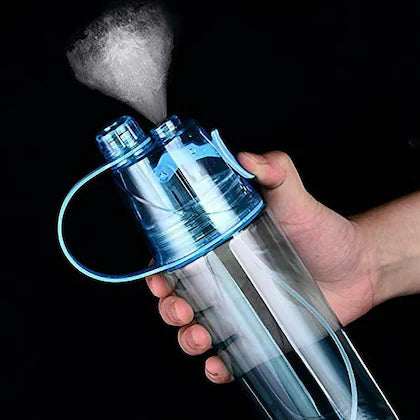 Sporty Mist Water Bottle – 2-in-1 Spray Function, Double Wall, Leakproof, Outdoor Use (Summer Essential)