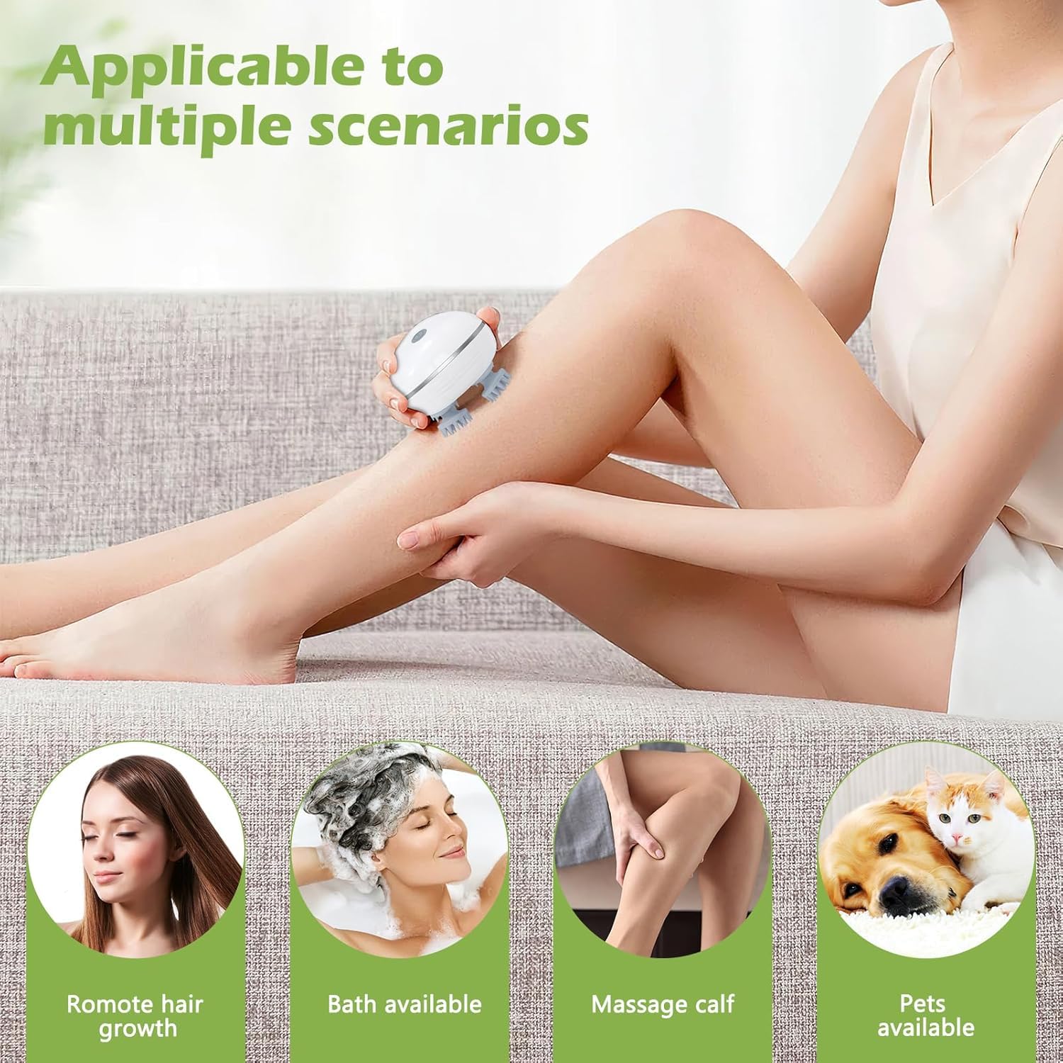 Scalp Massage, Electric Scalp Massager (MultiColor), Hair Massager For Hair Growth, Body Massager