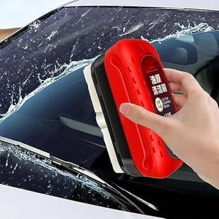 Car Glass Oil Film Remover|Automotive Oil Film Cleaning Brush Sponge Wet and Dry Brush